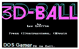 3D-Ball DOS Game