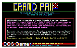 Grand Prix DOS Game