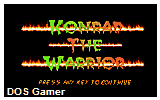 Konrad the Warrior DOS Game