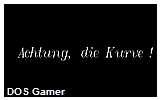 Achtung, Die Kurve DOS Game