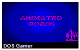 Animated Words DOS Game