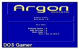 Argon v2.0d DOS Game