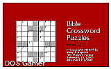 Bible Crossword Puzzle DOS Game