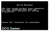 Black Monday DOS Game