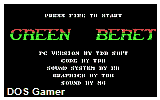 Green Beret PC DOS Game