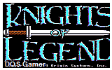 Knights of Legend DOS Game