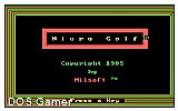 Micro Golf DOS Game