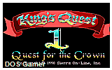 Roberta Williams' King's Quest I- Quest for the Crown DOS Game