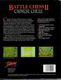 Battle Chess II Chinese Chess Box Artwork Rear