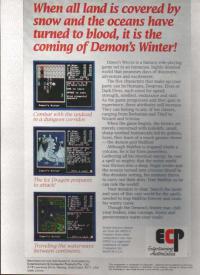 Demons Winter Box Artwork Rear