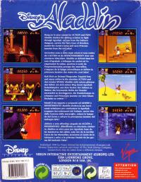 Disneys Aladdin Box Artwork Rear