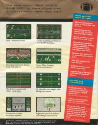 Front Page Sports- Football Pro Box Artwork Rear