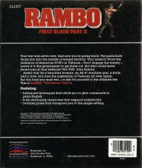 Rambo- First Blood Part II Box Artwork Rear