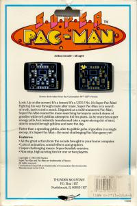 Super Pac-Man Box Artwork Rear