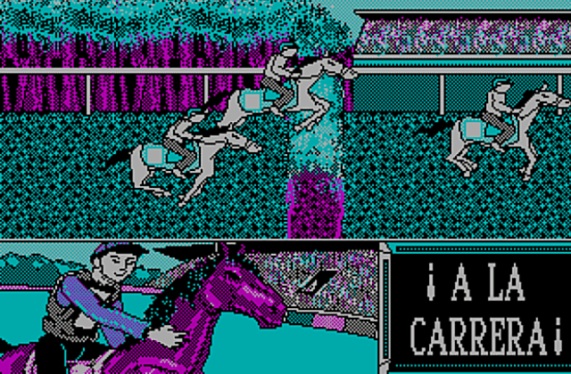 A la carrera DOS Game