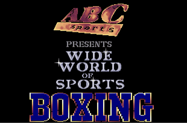 ABC Wide World Of Sports Boxing DOS Game