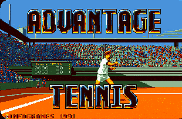 Advantage Tennis DOS Game
