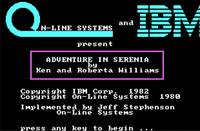 Adventure in Serenia DOS Game