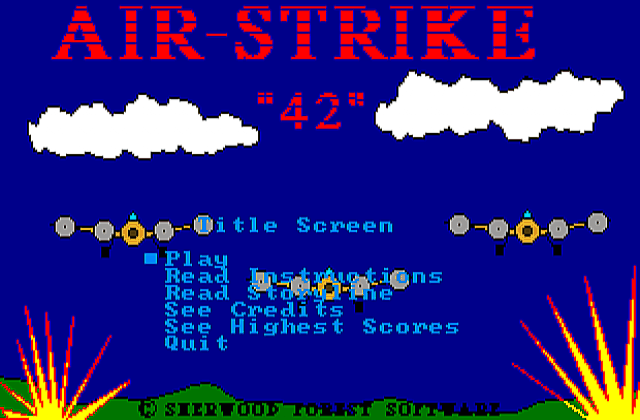 Air-Strike 42 DOS Game