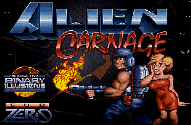 Alien Carnage DOS Game