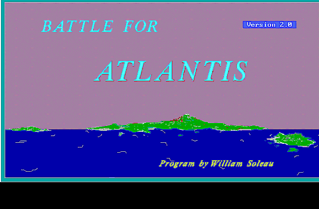 Battle for Atlantis DOS Game