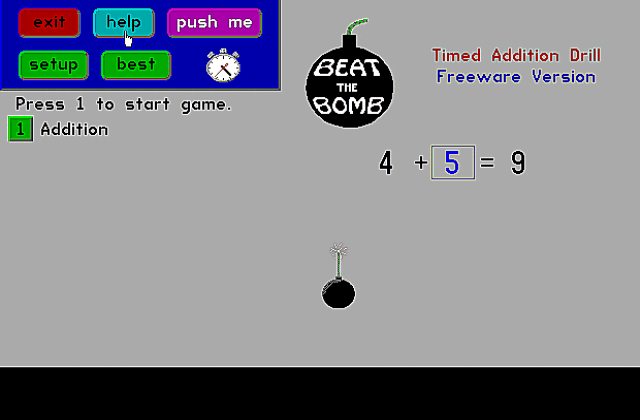 Beat the Bomb DOS Game
