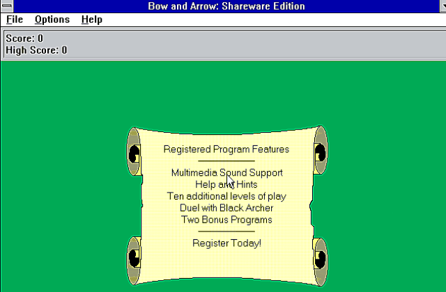 Bow And Arrow DOS Game