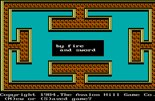 By Fire & Sword DOS Game
