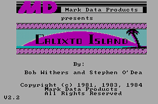 Calixto Island DOS Game