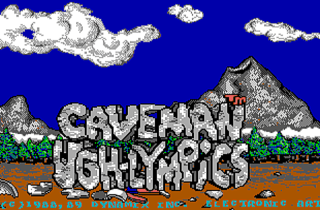 Caveman Ugh-Lympics DOS Game