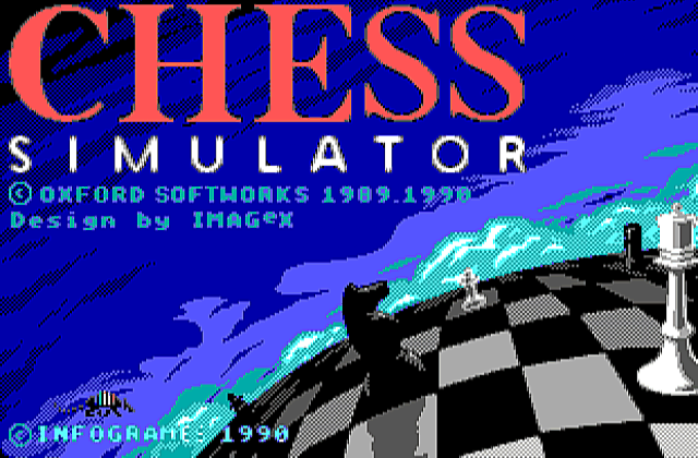 Chess Simulator DOS Game