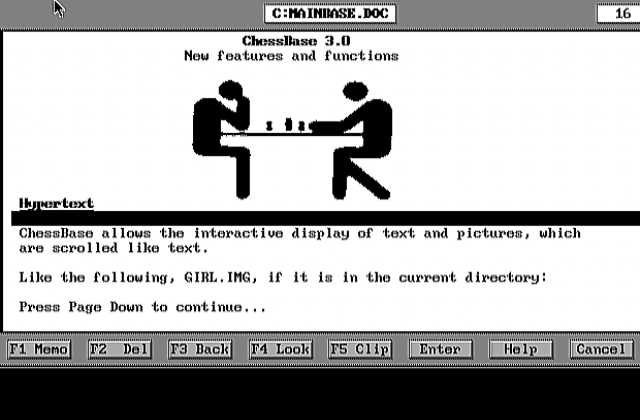 Chessbase 3.0 DOS Game