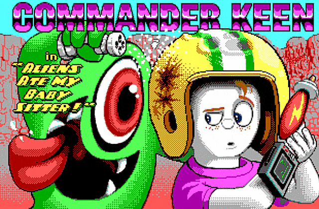 Commander Keen in Aliens Ate My Baby Sitter! DOS Game