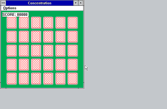 Concen DOS Game