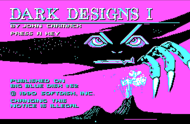 Dark Designs I- Grelminar's Staff DOS Game