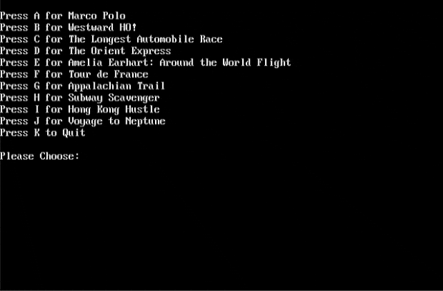 David Ahl's Basic Computer Adventures DOS Game