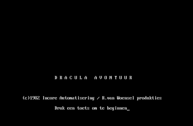 Dracula Avontuur DOS Game