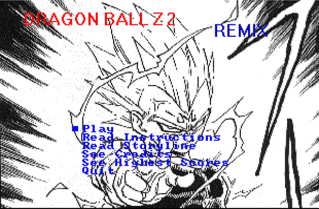 Dragon Ball Z 2- The Death of Vegeta (Remix) DOS Game