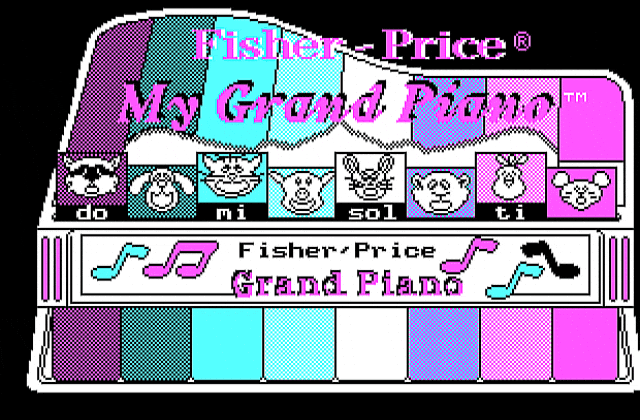 Fisher-Price- My Grand Piano DOS Game
