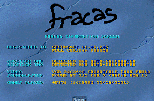 Fracas DOS Game