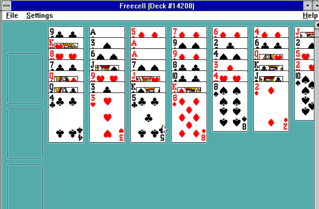 Freecell DOS Game