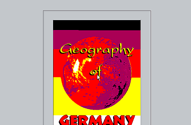 Geography of Germany DOS Game