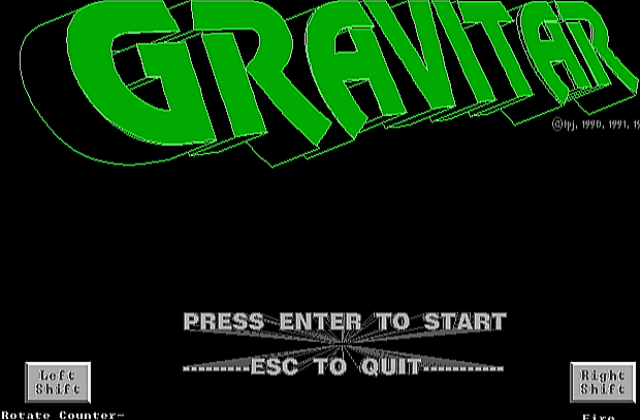 Gravitar DOS Game