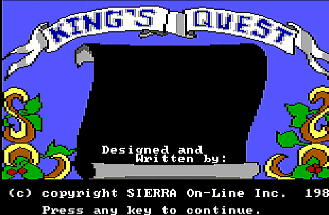 King's Quest (AGI 2.917) DOS Game