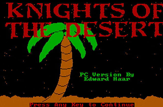 Knights of the Desert- The North African Campaign of 1941-1943 DOS Game