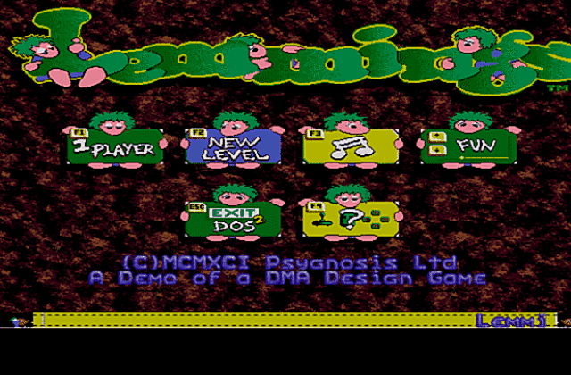 Lemmings Companion DOS Game