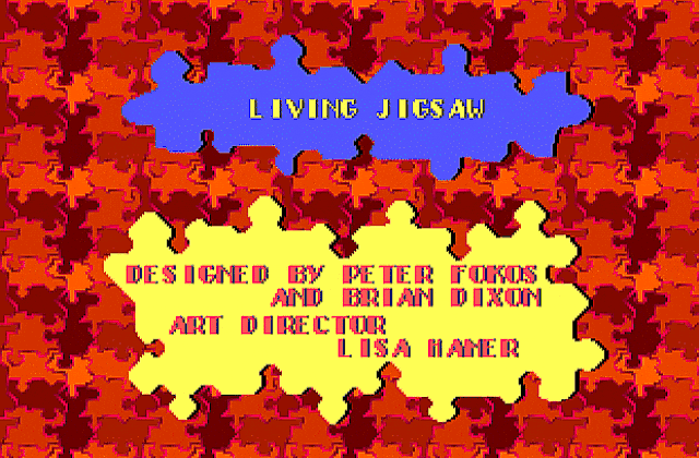 Living Jigsaw DOS Game