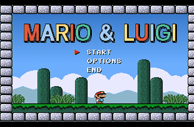 Mario And Luigi DOS Game