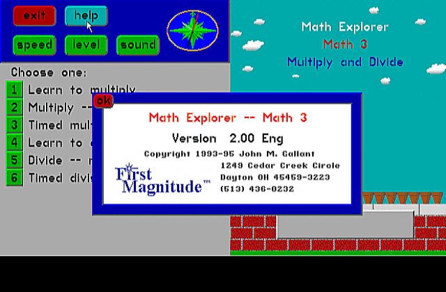 Math Explorer, Beat the Bomb DOS Game