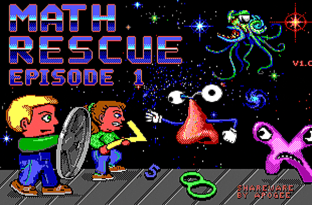 Math Rescue Episode One to Three DOS Game